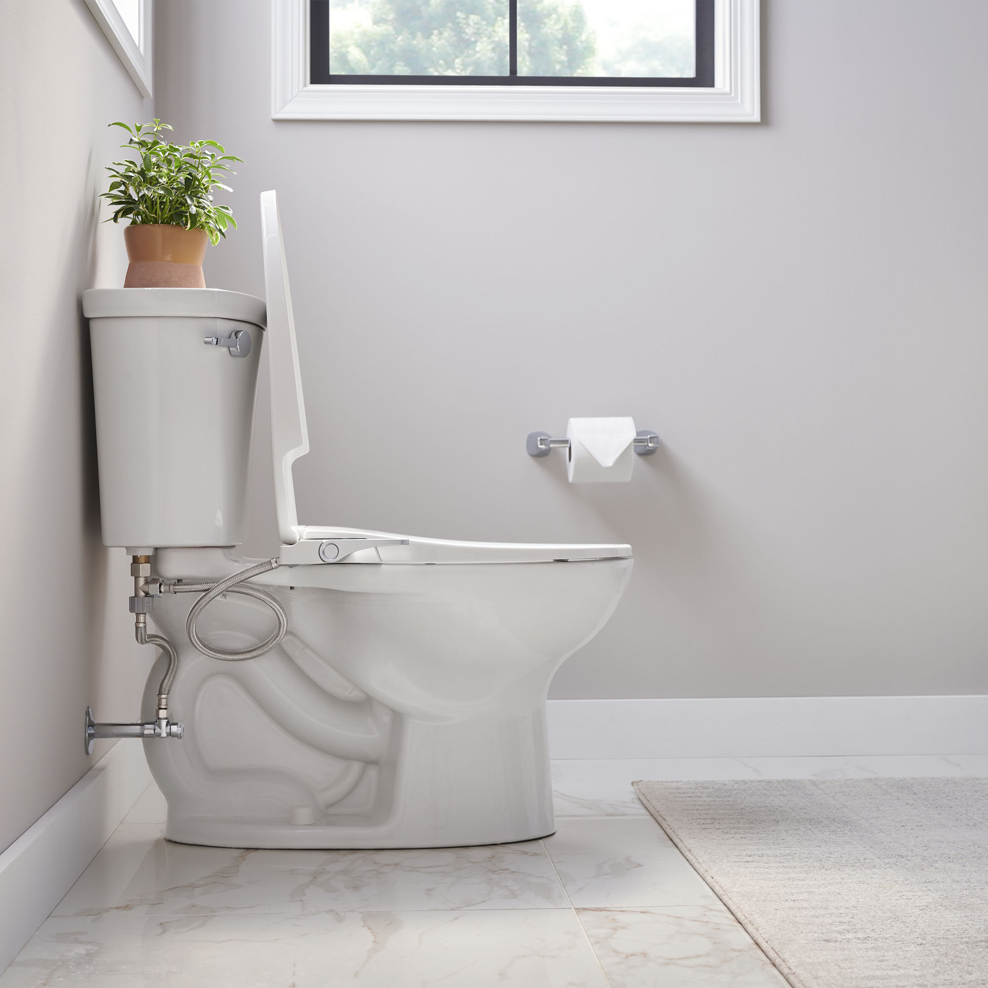 AquaWash® Slim NonElectric SpaLet® Bidet Seat With Manual Operation